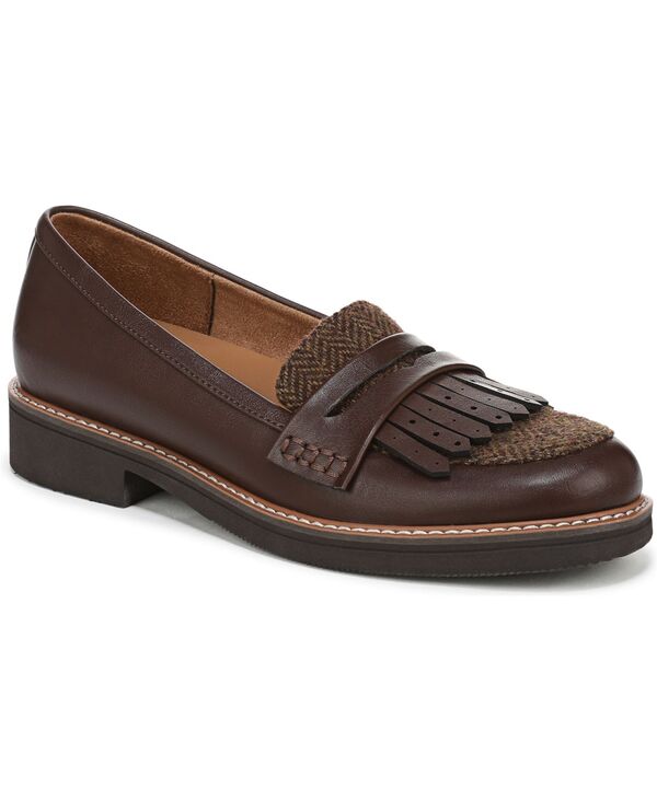 ナチュライザー レディース シューズ スリッポン・ローファー Naturalizer Women's Pacey Tailored Penny Loafers Chocolate Faux Leather/Fabric チョコレート