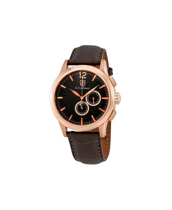 インビクタ メンズ アクセサリー 腕時計 Invicta S.Coiffman Men'sC0265 Heritage Quartz Chronograph Dial Watch Brown ブラウン