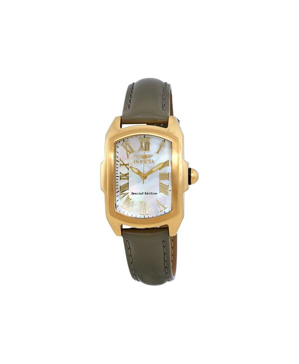 インビクタ レディース アクセサリー 腕時計 Invicta Women's 20457 Lupah Quartz Mother of Peal Dial Watch Brown ブラウン
