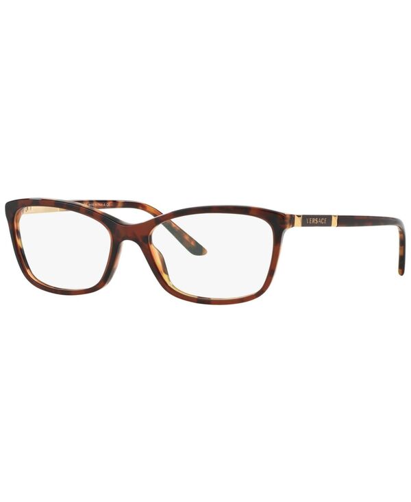 ヴェルサーチ レディース 佩び物 サングラス・アイウェア Versace VE3186 Women\u0027s Butterfly Eyeglasses Amber Hava 琥珀色