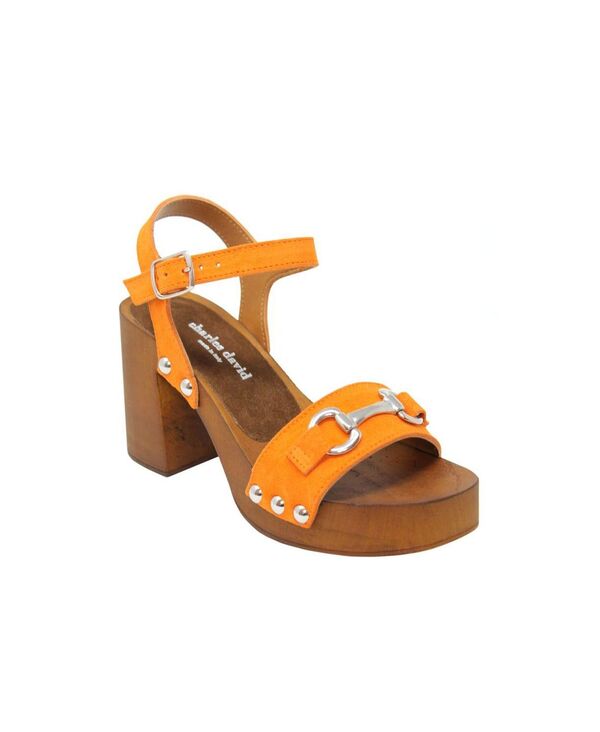 チャールズ・デイビッド レディース シューズ パンプス サンダル Charles by Charles David Charles David Women'source Flat Sandal Orange オレンジ