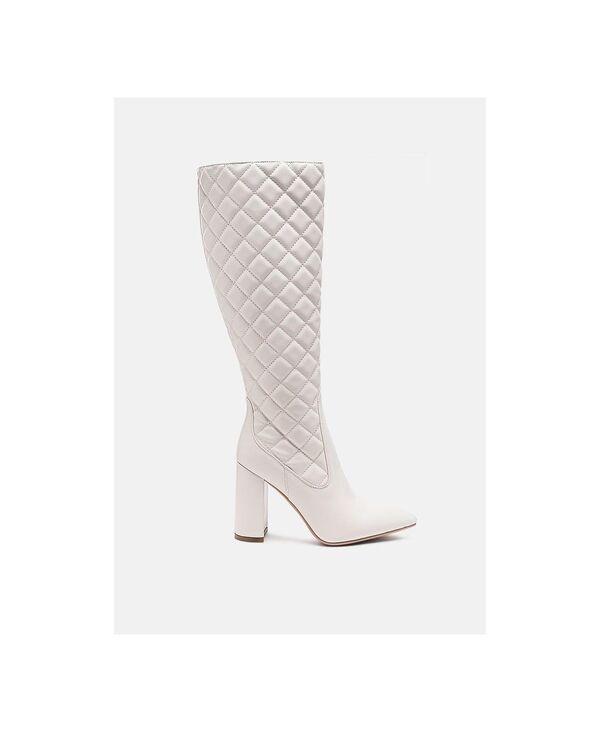 ロンドンラグ レディース シューズ ブーツ・レインブーツ Womens London Rag 's Quilt Boot White ホワイト