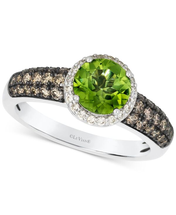 ル ヴァン レディース アクセサリー リング Le Vian Green Apple Peridot (1-1/3 ct.w.) & Diamond (1/2 ct.w.) Ring in 14k White Gold ホワイト