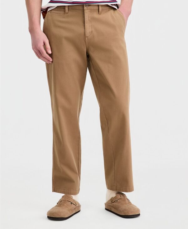 サンストーン メンズ ボトムス カジュアルパンツ コットン Sun + Stone Men's Cotton-Blend Relaxed Chino Pants Macy's Exclusive Dull Gold ゴールド