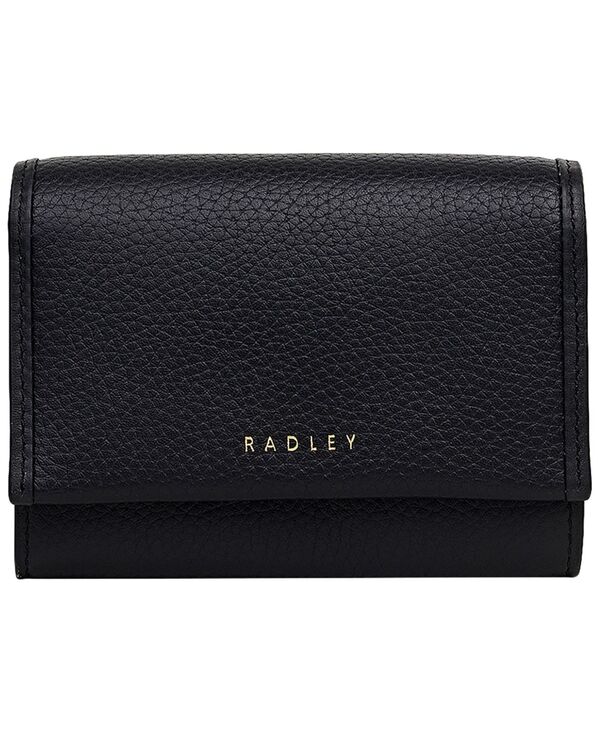 ラドリー 英国の首都 レディース 付属品 がま口 スピード競技 Radley London Alba Place Medium Flap Over Wallet Black 黒いこと バッグ・小物・ブランド雑貨-財布・ケース-レディース財布