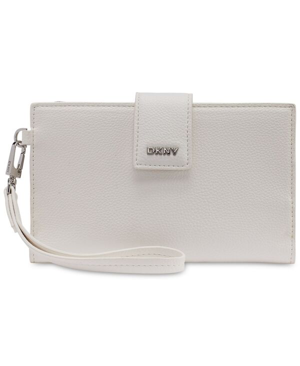 ダナ キャラン ニューヨーク レディース アクセサリー 財布 ミニ DKNY Boxed Lilah Snap Closure Flap Mini Wallet White ホワイト