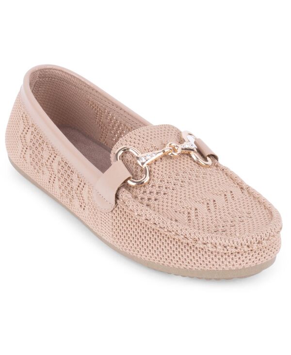 グロリアバンデービルト レディース シューズ スリッポン・ローファー ニット Gloria Vanderbilt Women's Tristan Knit Slip-On Loafers Tan タン｜ReVida 店