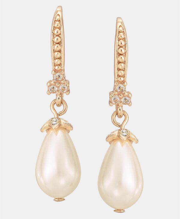 マルケッサ レディース アクセサリー ピアス・イヤリング Marchesa Pav & Imitation Pearl Drop Earrings White ホワイト|ReVida 店