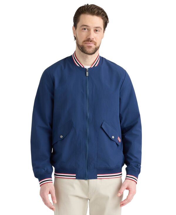 ハンター メンズ アウター ジャケット・ブルゾン Hunter Men's Gaston Striped Ribomber Jacket Estate Blue ブルー