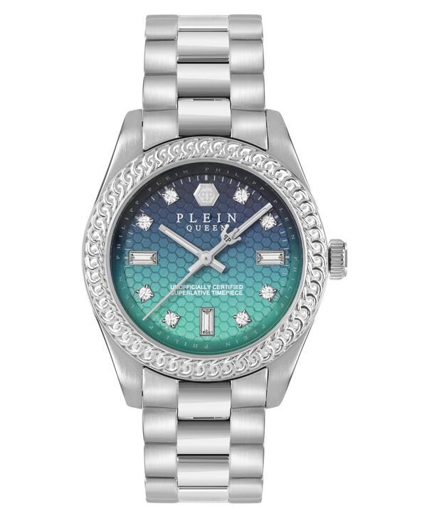 フィリッププレイン レディース アクセサリー 腕時計 Tシャツ Philipplein Women's Queen Silver Stainlessteel Bracelet Watch 36mm Silver シルバー