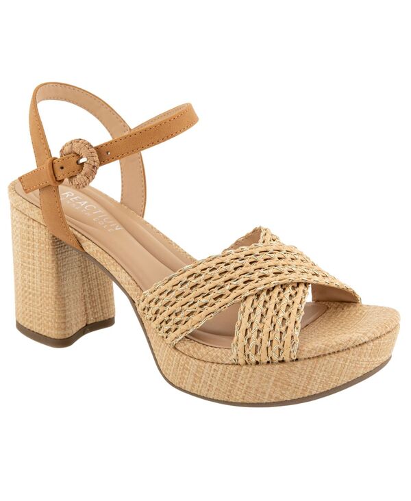 ケネスコール レディース シューズ サンダル プラットフォーム Kenneth Cole Reaction Women's Reeva Platform Dressandals Natural Raffia