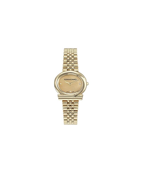 フェラガモ レディース アクセサリー 腕時計 Tシャツ Ferragamo Women's Gold Stainlessteel Bracelet Watch 23mm Yellow Gold イエロー