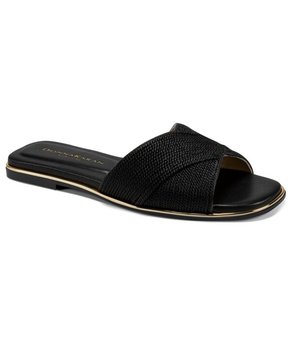 ダナ キャラン ニューヨーク レディース シューズ スリッポン・ローファー サンダル Donna Karanew York Women's Harmony Slip-On Flat Sandals Black ブラック 33,020円