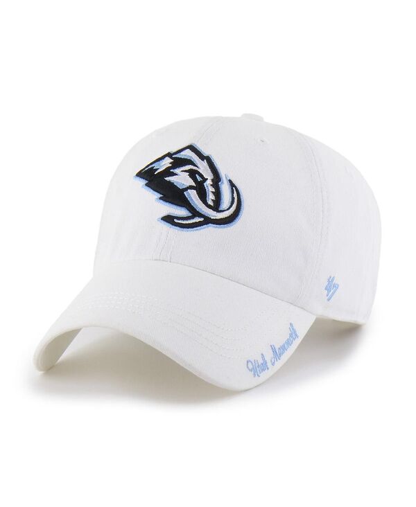 47 ブランド レディース アクセサリー 帽子 '47 Brand Women's White Utah Mammoth Miata Clean Up Adjustable Hat White ホワイト