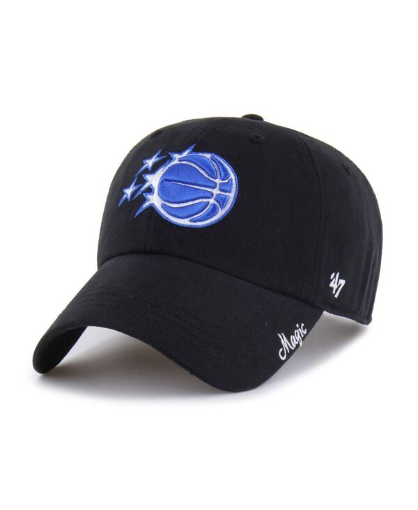 47 ブランド レディース アクセサリー 帽子 '47 Brand Women's Black Orlando Magic Miata Clean Up Adjustable Hat Black ブラック|ReVida 店