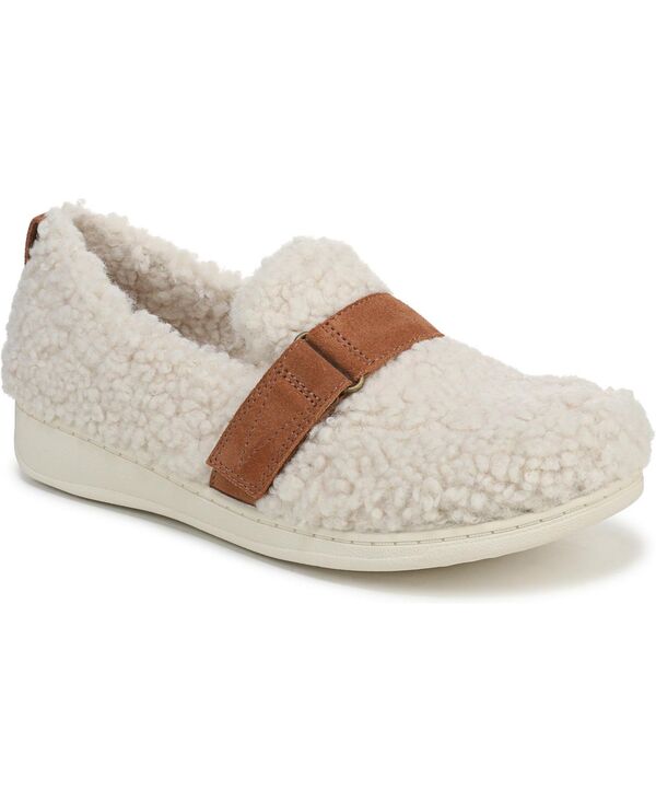 バイオニック レディース シューズ スリッポン・ローファー Vionic Womens Imogen Slip On Slippers Cream faux shearling クリーム