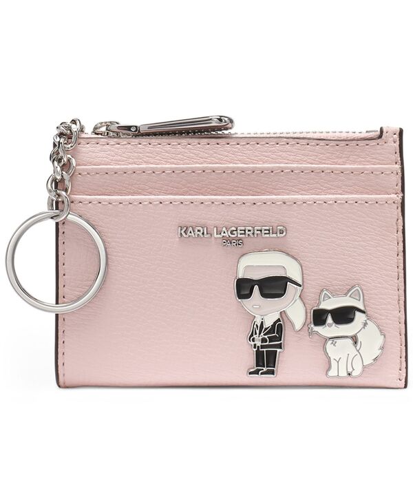 長い巻き毛 ラガーフェルド レディース 付属品 紙入れ KARLAGERFELD PARIS Magnetic Snap Wallet Lotus