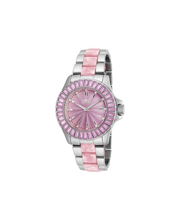 インビクタ レディース アクセサリー 腕時計 Invicta Women's 18875 Angel Quartz Pink Dial Watch Two-tone ピンク|ReVida 店
