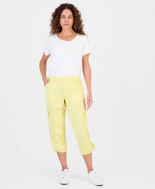 スタイルアンドコー レディース ボトムス カジュアルパンツ キャップ Style & Co Women's Mid-Rise Cargo Capri Pants Exclusively at Macy'sunshine