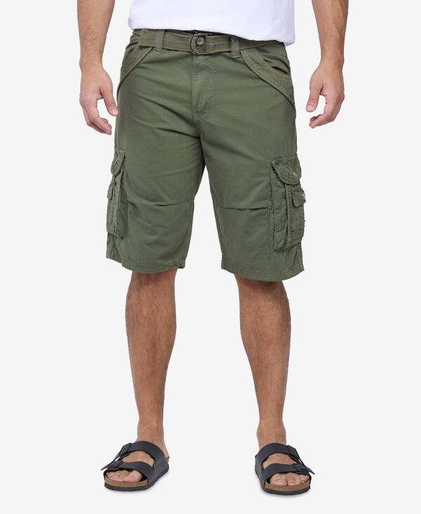 エックスレイ メンズ ボトムス ハーフパンツ・ショーツ ひざ丈 ショートパンツ XRAY Men's Cargo Shorts Camo & Solid Colors 12.5" Inseam Knee Length Classic Fit Multi Pocket Sage セージ｜ReVida 店