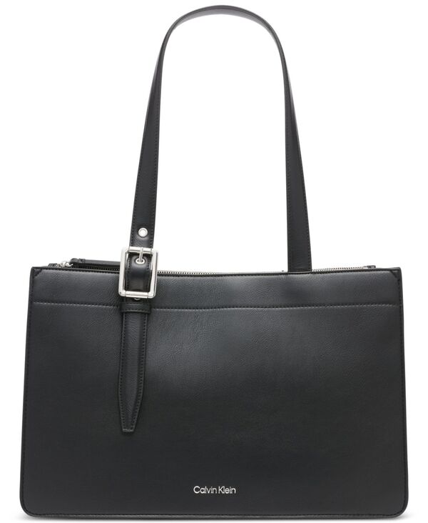 カルバンクライン レディース バッグ Calvin Klein Havana Medium Tote Bag Black/silver ブラック