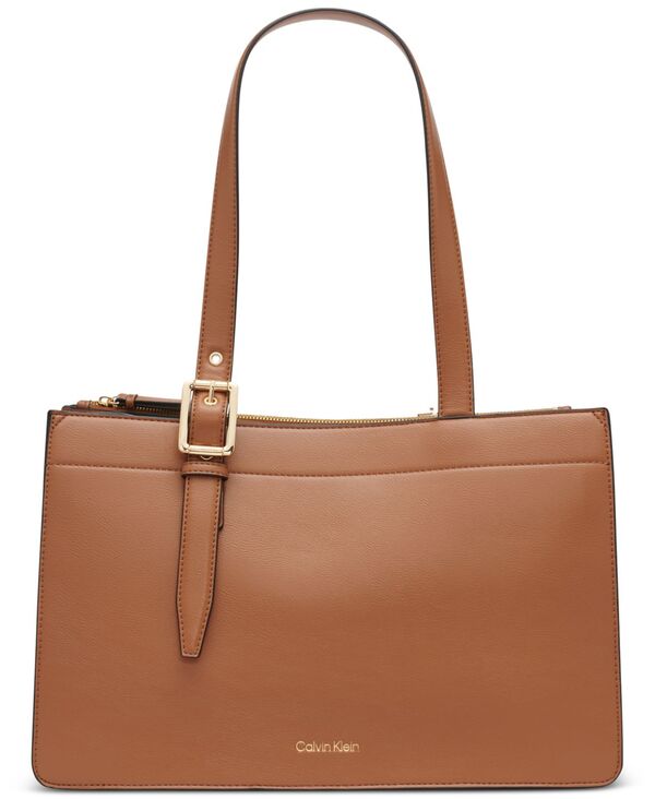 カルバンクライン レディース バッグ Calvin Klein Havana Medium Tote Bag Caramel