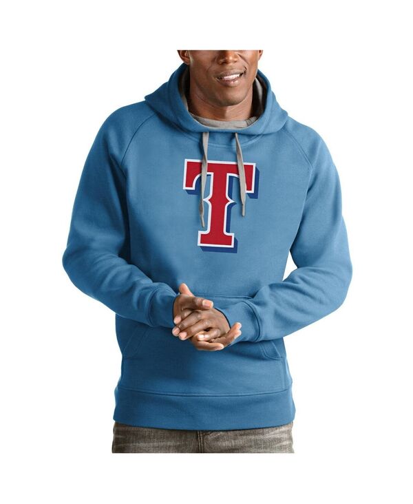 アンティグア メンズ アウター パーカー・スウェット ロゴ Antigua Men's Light Blue Texas Rangers Victory Pullover Team Logo Hoodie Light Blue ブルー 22,260円