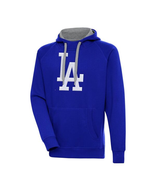 アンティグア メンズ アウター パーカー・スウェット Antigua Men's Royalos Angeles Dodgers Victory Chenille Pullover Hoodie Royal