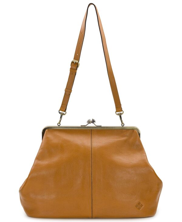 パトリシアナシュ レディース バッグ レザー Patricia Nash Serafina Extra-Large Leather Kisslock Bag Lightan タン