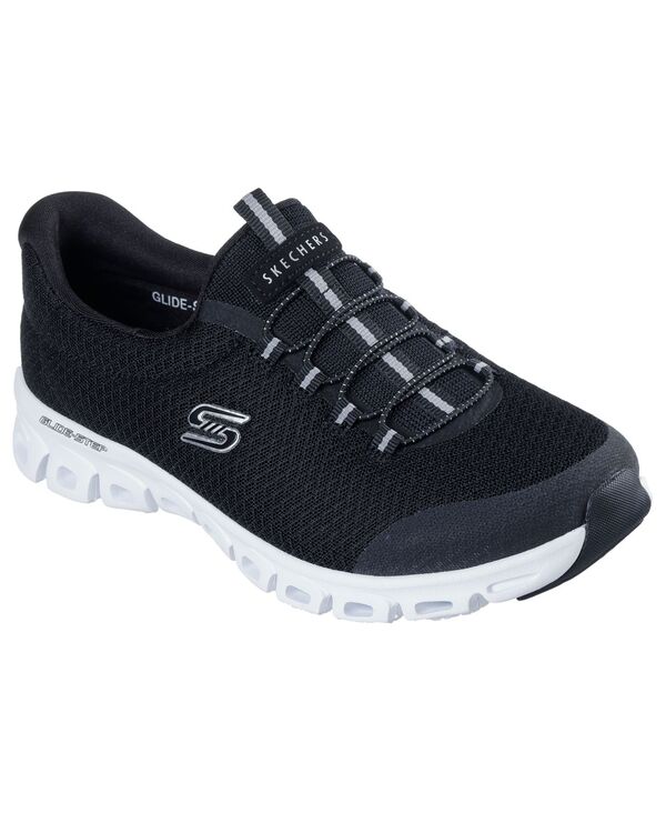 スケッチャーズ レディース シューズ スニーカー Skechers Women's: Glide-Step - Resilience Casual Sneakers from Finish Line Black White ホワイト