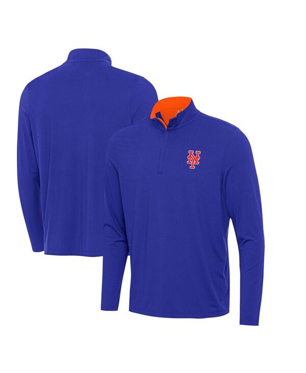 アンティグア メンズ アウター パーカー・スウェット プルオーバー Antigua Men\u0027s Royal New York Mets Content Quarter-Zip Sweatshirt Royal