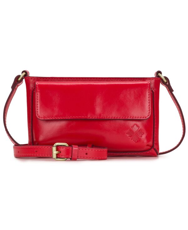 パトリシアナシュ レディース バッグ ミニ レザー Patricia Nash Dovera Mini Leather Crossbody Bag Strawberry|ReVida 店