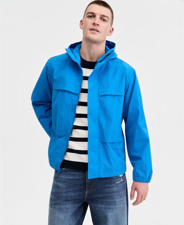サンストーン メンズ アウター 上衣・上衣 Sun + Stone Men\u0027s Deckhand Hooded Utility Jacket Macy\u0027s Exclusive Blue Moon Bay 青み