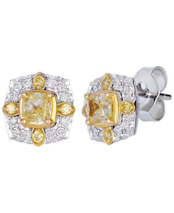 ル ヴァン レディース アクセサリー ピアス・イヤリング Le Vian Fancy Light Yellow Diamond (0.53 ct.w.) & Vanilla Diamond (0.12 ct.w.) Earrings in 14k Two-Tone Two Tone イエロー