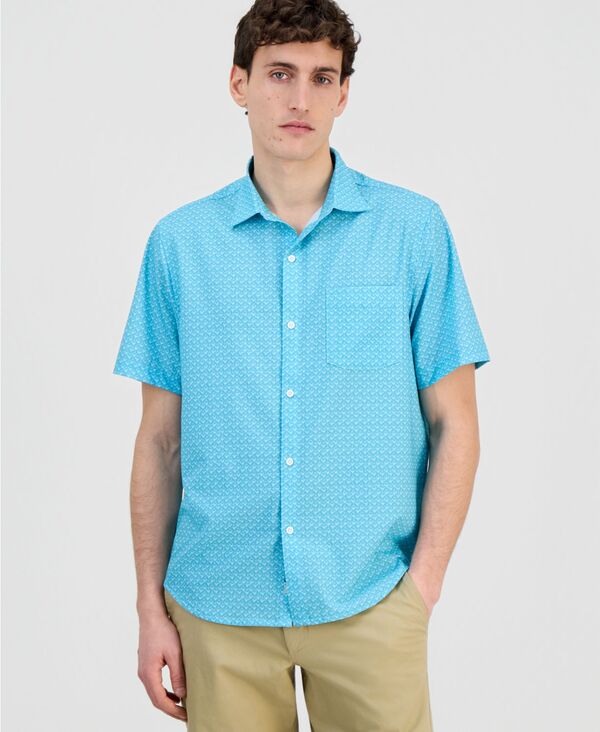 トッミーバハマ メンズ トップス シャツ 半袖 Tommy Bahama Men's Bahama Coasteeny Martini Short-Sleeve Shirt Lt Island Breeze