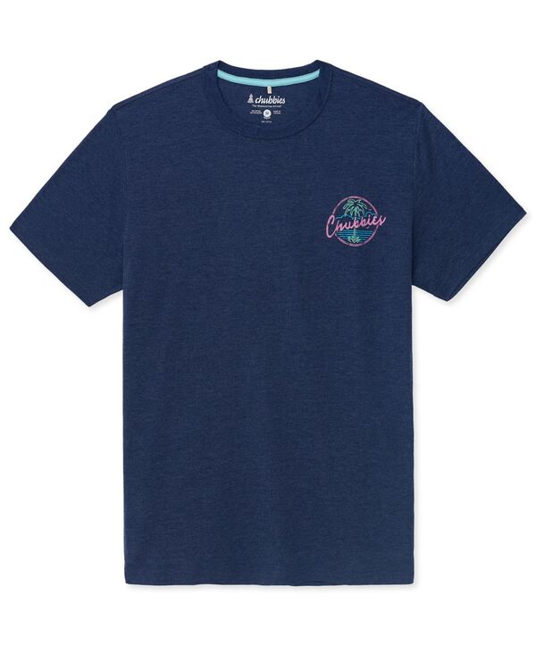 チャビーズ メンズ トップス Tシャツ グラフィック Chubbies Men's The Night Never Sleeps Regular-Fit Graphic T-Shirt Navy ネイビー｜ReVida 店 8,985円
