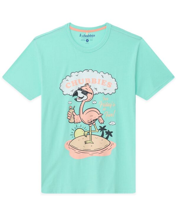 チャビーズ メンズ トップス Tシャツ クルーネック グラフィック Chubbies Men's The Ain't No Worry Crewneck Graphic T-Shirt Light Blue ブルー|ReVida 店