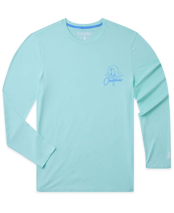 チャビーズ メンズ トップス Tシャツ クルーネック Chubbies Men's The Weekends Only Sun Crewneck Swim T-Shirt Blue ブルー｜ReVida 店