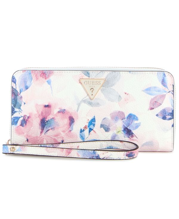 ゲス レディース アクセサリー 財布 フラワー柄 プリント フラワー GUESS Lucci Boxed Floral Print Large Zip Around Wallet Open Miscellaneous