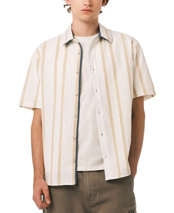 バッファロー・デイビッド・ビトン メンズ トップス シャツ 半袖 Buffalo David Bitton Men'sulian Short-Sleeve Shirt Milk
