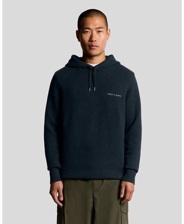 ライルアンドスコット メンズ アウター パーカー・スウェット ニット Lyle & Scott Men'script Long Sleeve Knitted Hoodie Dark navy ネイビー 42,120円