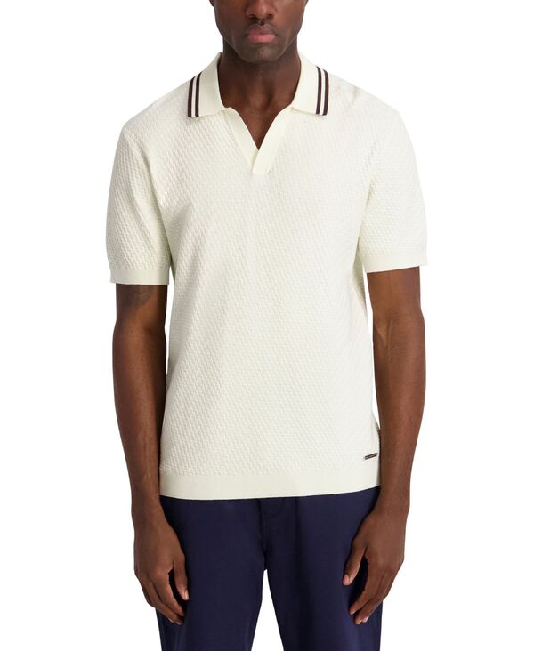 カール ラガーフェルド メンズ アウター ニット・セーター KARLAGERFELD PARIS Men's Textured Sweater Off white オフホワイト