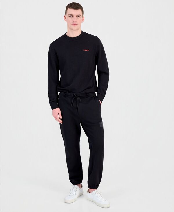 ヒューゴボス メンズ ボトムス カジュアルパンツ パイル Hugo Boss HUGO by Men's Daylony French Terry Trousers black ブラック