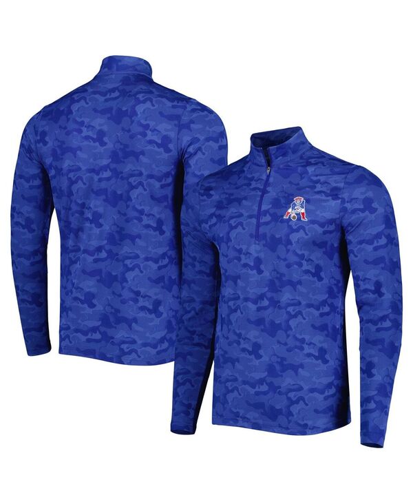 アンティグア メンズ トップス シャツ Antigua Men's Royal New England Patriots Brigade Throwback Quarter-Zip Top Royal 20,610円