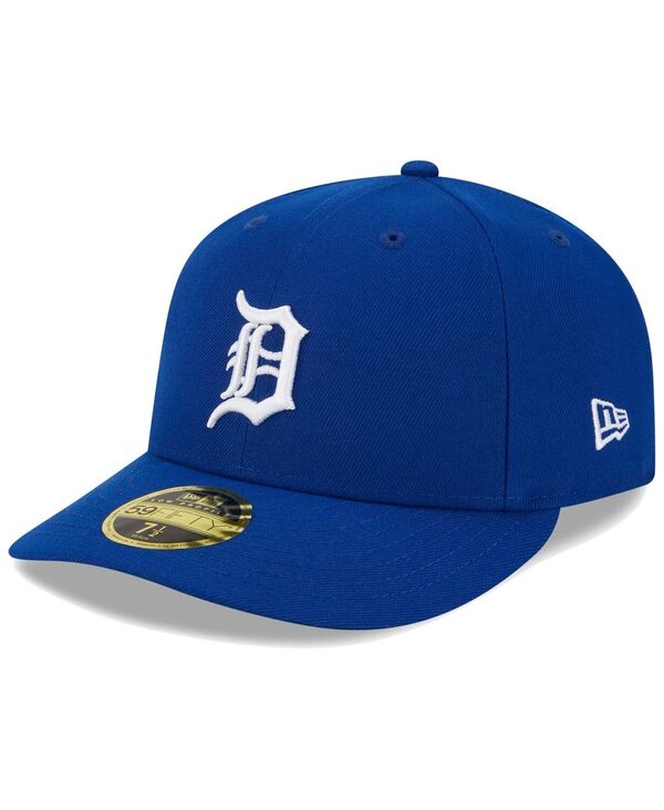 ニューエラ メンズ アクセサリー 帽子 ロゴ New Era Men's Royal Detroitigers White LogoLow Profile 59FIFTY Fitted Hat Royal ホワイト