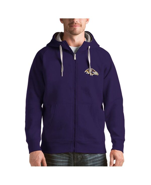 アンティグア メンズ アウター パーカー・スウェット Antigua Men\u0027s Purple Baltimore Ravens Victory Full-Zip Hoodie Purple パープル