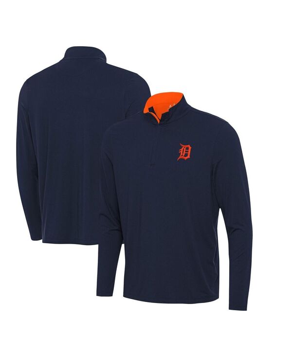 アンティグア メンズ トップス シャツ Antigua Men's Navy Detroitigers Content Quarter-Zip Top Navy ネイビー