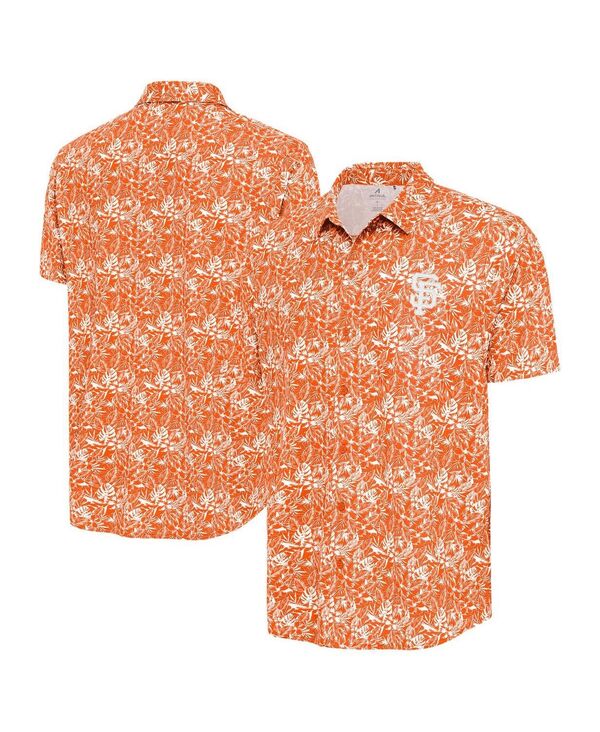 アンティグア メンズ トップス シャツ Antigua Men's Orange San Francisco Giants Resort Button-Up Shirt Orange オレンジ