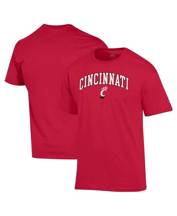 チャンピオン メンズ トップス Tシャツ ロゴ Champion Men'sRed Cincinnati Bearcats Arch Over Logo T-Shirt Red レッド