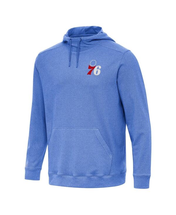 アンティグア メンズ アウター パーカー・スウェット Antigua Men's Heatheroyal Philadelphia 76ers Cloud Pullover Hoodie Heatheroyal ヘザー